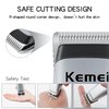 KEMEI Mini Clippers Trimmer Groomer Cordless Self-Haircut Kit Styling Shears with Stainless Steel