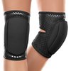 Queen Wear – Sleek Black Grip – Pole Dance Knee Pads – Perfect Woman Protection for Pylon Ballet Modern Dance (M)