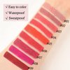 Boobeen Matte Lip Crayon Lipstik Pencil Velvety Creamy Matte Lip Liner Full Coverage High Pigment Waterproof Long Lasting Lipstick for Women, Matte Lip Color with Smooth (#09)