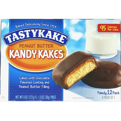 Tastykake Chocolate Peanut Butter Kandy Kakes - Pack of 2