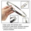 EesTeck 4Pcs 6" Adjustable 304 Stainless Steel Duct Clamps Hose Clamp Pipe Clamp Air Ducting Clamp worm drive hose clamps