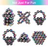 BBfancy 27Pcs Magnet Rainbow Ball Fidget Toy, DIY Hematite Stones Toys for Adults, Science Kit for Anxiety Relief, Magnetic Rattle Snake Birthday Gift Filler Stuffer Party Favors
