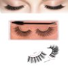 J.Fabrizio Eyelashes Makeup Natural 3D Dense Sexy False Lashes Soft Can Be Used Repeatedly False Eyelashes With Eyelash Brush Without Lash adhesive V-08 14mm