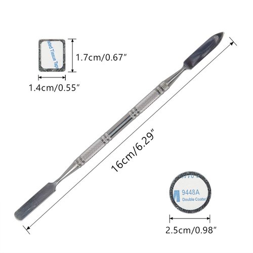 DanziX 70Pcs Metal Stickers for Eyeshadow Palette Set,Palette Empty Eyeshadow Makeup Palette + 2 Depotting Spatula (35Pcs Round + 35Pcs Square)