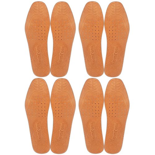 Magic Absorbent Ultra Thin Pigskin Leather Insoles for Stinky Feet-Foot and Shoe Odor Inserts for Women and Men's Shoes-Cinnamon Inserts and Flats for Sweaty Feet and Hyperhidrosis (4)