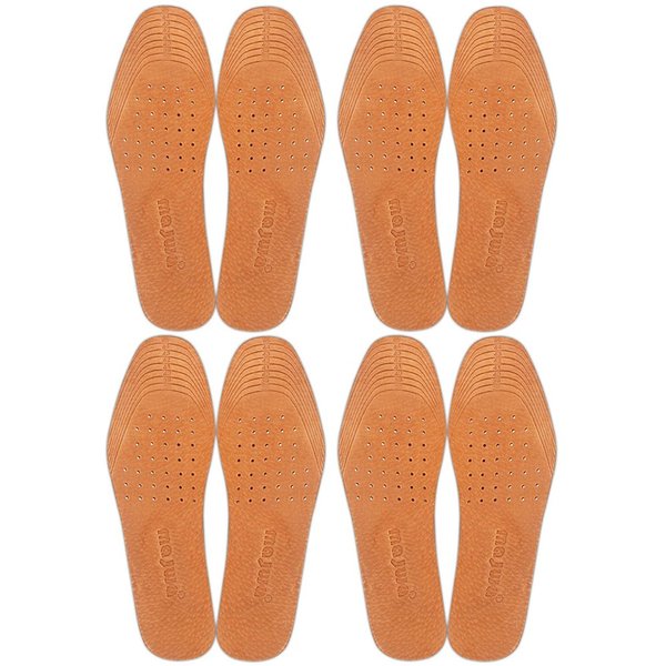 Magic Absorbent Ultra Thin Pigskin Leather Insoles for Stinky Feet-Foot and Shoe Odor Inserts for Women and Men's Shoes-Cinnamon Inserts and Flats for Sweaty Feet and Hyperhidrosis (4)