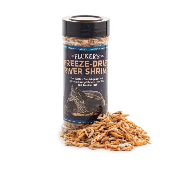 Fluker's Freeze Dried Insects - 1oz - River Shrimp, Turtle Shrimp, Shrimp Turtle Food, Nutrient-Rich Shrimp for Turtles, Suitable for Reptiles, Birds, Tropical Fish, Hedgehogs, Sugar Gliders