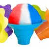 Leak Proof & Drip Catching, Super Cute Reusable 4oz Flower Snow Cone Cups 25 Pk, Colorful Easy Grip Bowls Perfect for Birthday Party, Summer Cookout, Shaved Ice, Snack, Ice Cream, Standalone Design