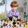 ArtCreativity Pirate Action Figure Playset, Pirate Play Set with Action Figurines, Storage Box, Pirate Ship Toy, Boat, Shark, Treasure Chests, & More, Pirate Party Decorations, Cake Toppers, & Gifts