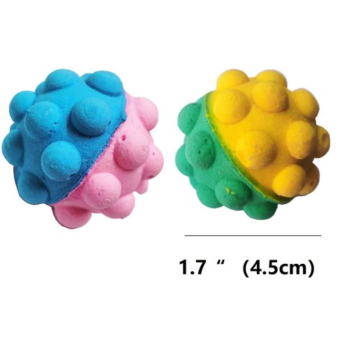 GINFH Cat Foam Ball Cat Sponge Ball Toy Cat Soccer Ball Toy (Interesting bulging Soft Ball)