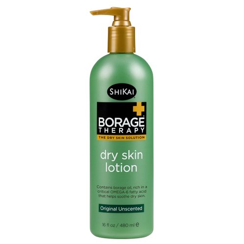 SkiKai Borage Therapy Dry Skin Lotion Body Moisturizer (16 oz) Unscented Skincare | Hydrating Lot...