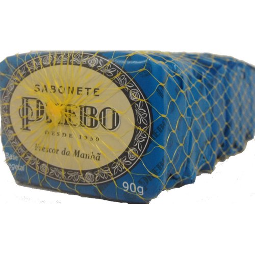 Phebo Linha Tradicional Sabonete em Barra de Glicerina Frescor da Manha (6 x 90 Gr) Classic Collection - Glycerin Bar Soap Morning Freshness (6 x3.2 Net Oz)