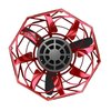 Hyper Cyberspin Motorized LED Flying Disc, Racing Ball, (1 pack)-RED