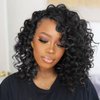 ToyoTree Ocean Wave Crochet Hair - 12 Inch 8 Packs Dark Brown Crochet Braids, Synthetic Braiding Hair Extensions (12 inch, 2)