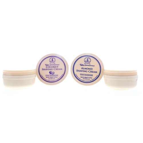 Taylor of Old Bond Street Shave Cream - 2 Pack 5.3 0z Each Choose Your Scents! (Almond and Coconut)