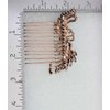 Faship Black Rhinestone Crystal Rose Gold Plated Floral Hair Comb