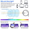 5 Pack Blue Light Blocking Reading Glasses Fashion Square Computer Readers for Women Men, Anti UV Ray Nerd Eyeglasses (5 Mix, 2.5)