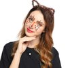 Cute Reindeer Face Stickers 2Pcs Glitter Elk Eye Body Face Tattoo Stickers for Kids Adult Christmas Party Makeup Self Adhesive Fake Tattoo Sticker Cospay Party Supplies
