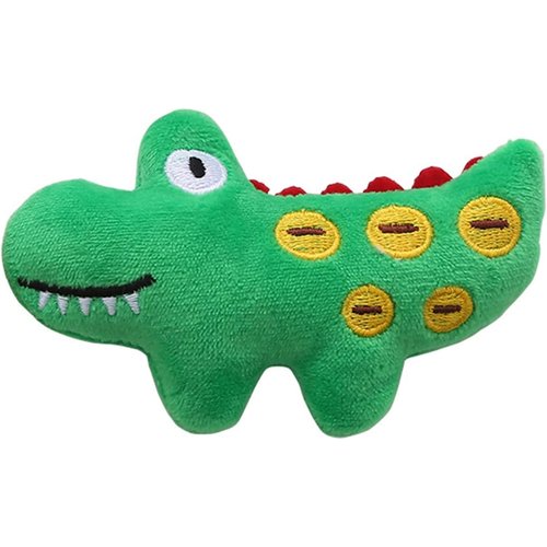 JJLFresheners Crocodile Catnip Toy Fish Catnip Toy, Teeth Grinding Cat Plush Chew Toy