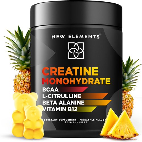 Creatine Monohydrate Gummies 5mg with BCAA L-Citrulline Beta Alanine & Vitamin B12 | The Ultimate Energy Booster