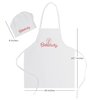 Baketivity Kids Chef Apron and Hat Set, Washable Chef Outfit, Young Chefs and Junior Bakers