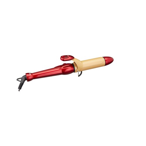 Chi Air Ca1038 Texture Tourmaline Ceramic Curling Iron 1 1/2 Inch, , Fire Red