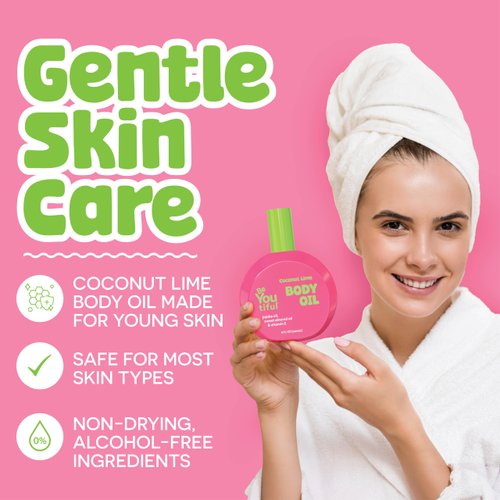 BeYoutiful coconut lime Body Oil 8 oz