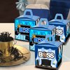 HAPPARTY BOSS Party Favor Boxes 24 PCS,Blue BOSS Boy Gift goodie boxes, boss birthday favor candy treat boxes, boss 1st 2nd birthday decorations, boss birthday party supplies