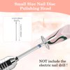 JIEYAO 2 Pcs Sanding Disc Nail Drill Bits, Flat Nail Drill Bits, Electric Foot File Replacement Head Hard Skin Remover Discs Foot Callus Removal Pedicure Supplies for Nail Salon Foot Care