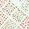30 Sheets Christmas Nail Art Stickers Colorful Snowflake Nail Decals Santa Claus Tree Glitte Christmas Nail Stickers for Nails Art Design 3D Self Adhesive Snowman Deer Nail Supplies Charm for Women