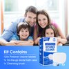 MitButy Retainer Cleaner Tablets (120 Count) with 1 Denture Bath Case and 1 Brush - Denture Cleaning Tablets for Invisalign, Aligners, Mouth & Night Guards, and Removable Dental Appliances