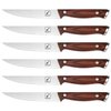 imarku Steak Knives, Steak Knives Set of 6, Japanese HC Steel Premium Serrated Steak Knife Set with Ergonomic Handle and Gift Box, Unique Gifts for Men and Women