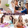 Meitawilltion 9 LED Small Glow Nail Lamp,Mini UV Nail Dryer for Gel Nails Polish,Portable Flashlight for Nail Art Pink