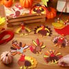 Otuuz 18 Set Thanksgiving Crafts for Kids Adults Turkey Necklace Crafts Kits DIY Thanksgiving Activity Game Fall Party Favors Gifts for Age 4 8 12
