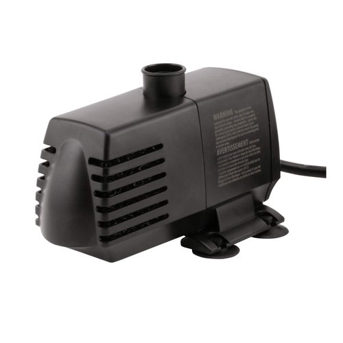 EcoPlus Eco 396 Water Pump Fixed Flow Submersible Or Inline For Aquariums, Ponds, Fountains & Hydroponics - UL Listed, 396 GPH, Black, 1 Count (Pack of 1)