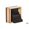 KAPLA 40 Squares Black - Wooden Construction Set 40 Black Colored Building Planks