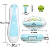 Royal Angels Baby Nail File 21 in 1, Safe Electric Baby Nail Buffer, Extra 13 Replacement Tools, Baby Nail Kit, Baby Nail Trimmer, Newborn Toddler Toes and Fingernails Clipper, Trim and Polish (Blue)