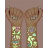 xo, Fetti Party Mermaid Glow in Dark + Foil Temporary Tattoos - 48 pc | Under the Sea Birthday Party Supplies, Kids Party Favors, DIY Home Activity, Marine Decorations, Arts and Crafts