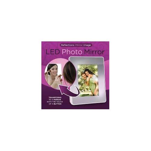 Flipo Reflections Mirror Image Illuminated Photo Frame