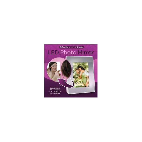 Flipo Reflections Mirror Image Illuminated Photo Frame