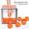 VOSAREA 25pcs 4cm Balls Plastic Hollow Bingo Balls Raffle Balls Round Vending Machine Capsules Game Balls Props for Party (Orange)