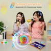 Mini Karaoke Machine for Kids, Portable Bluetooth Speaker with 2 Wireless Microphones, Toys Gift for Girls and Boys Birthday Party Gifts for Toddlers Teen 4, 5, 6, 7, 8, 9, 10+ Year Old