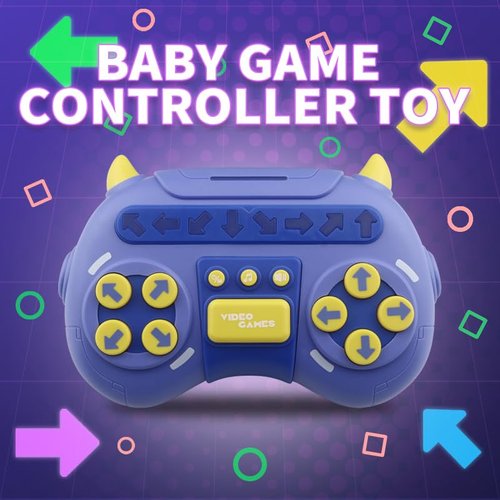 Baby Controller Toy, Video Game Remote Control Toy with Muscial and Light (Purple)