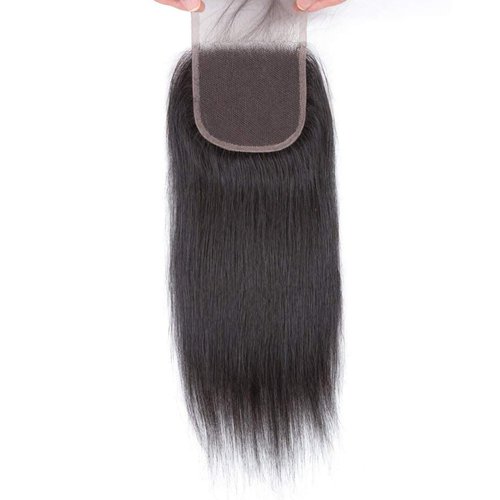 RIVPOIG Lace Closure Transparent Lace Closure 4x4 Closure Brazilian Straight Lace Closure Lace Closure Human Hair Lace Closure Free Part Natural Hair Color Black (4×4 Transparent lace closure, 12inch)