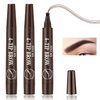 3P Eyebrow Tattoo Pen,Eyebrow Pencil Waterproof Eyebrow Microblading Brow Pen,Brow Pencil,Long Lasting Eyebrow Makeup,Creates Natural Looking Perfect Brows （Dark Brown）