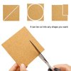 Blisstime 100 Pcs Self-Adhesive Cork Sheets 4"x 4" for DIY Coasters, Cork Board Squares, Cork Tiles, Cork Mat, Mini Wall Cork Board with Strong Adhesive-Backed