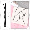 Amabro Mini Bobby Pins, 50PCS 1.37 Inch Small Wavy Hair Pins Metal Hair Clip Hairpins for Women Gilr Kids Buns Long Straight Curly Hair All Hair Types(Black)
