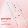 12Pcs White Eyeliner Pencils Professional Use as Highlighter,Lip Line Pen Long-lasting Nice Color Eye Brow Gel Pen Makeup Brow Tint Pencils Beauty Makeup Tools