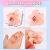 Atoden Mini Flower Hair Clips Pink Small Claw Clips for Thin Fine Hair 24Pcs Mini Jaw Clips Cute Tiny Floral Clips for Bangs Decorative Hair Accessories for Women Girls
