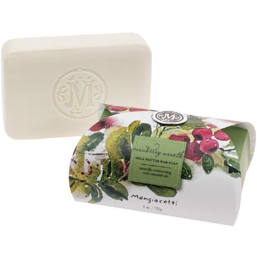 Cranberry Wreath Shea Butter Bar Soap 6 oz